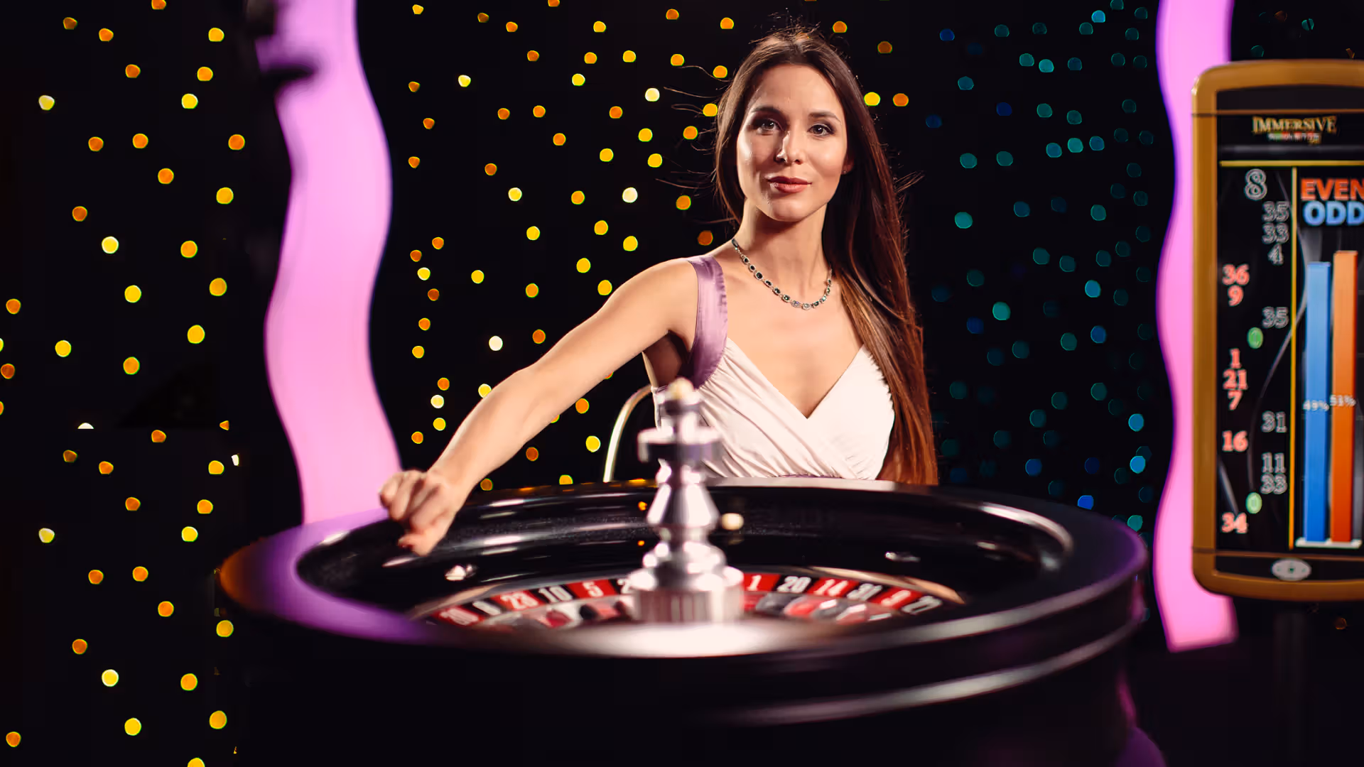 Ruleta en vivo con crupier real